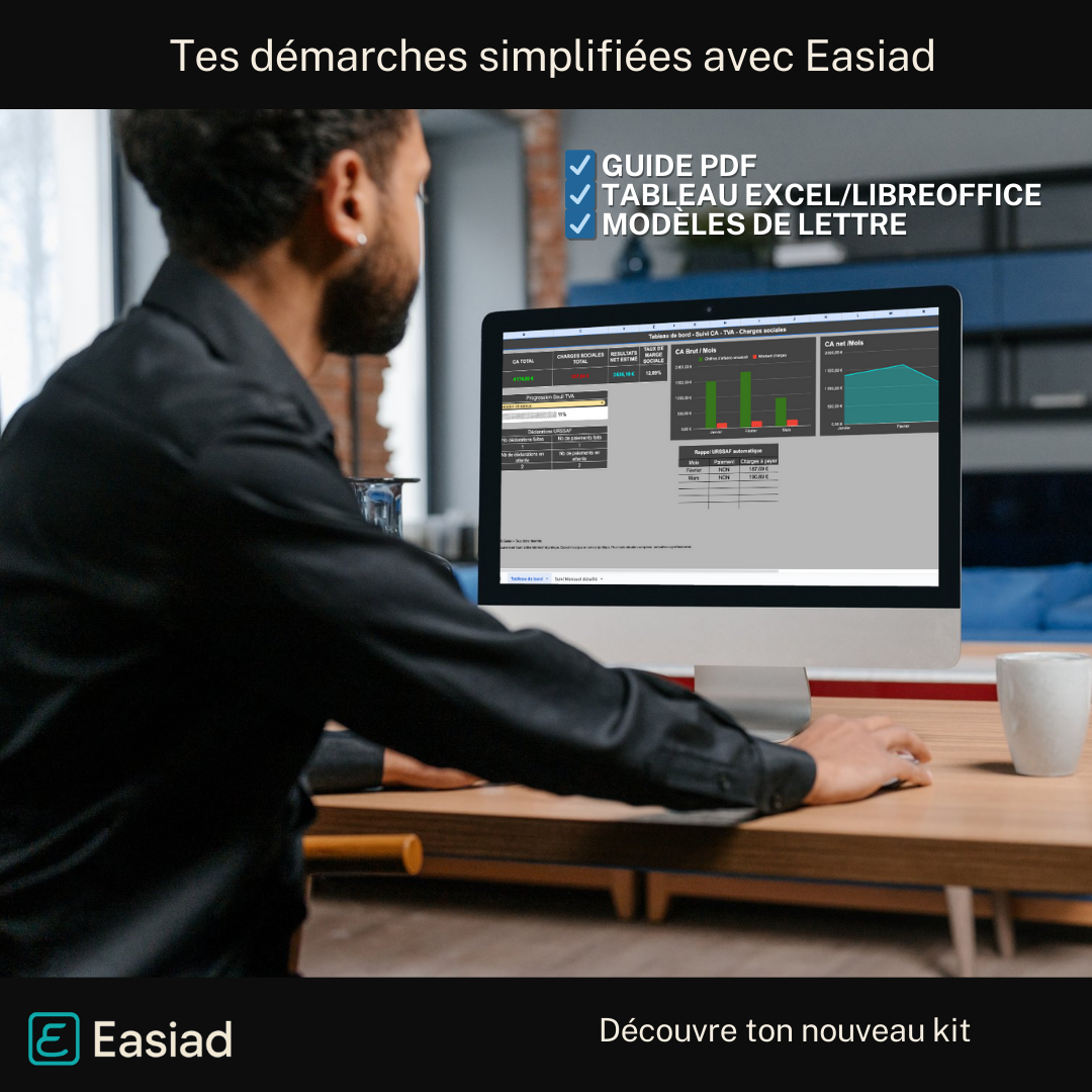 KIT URSSAF & TVA - Déclare ton chiffre d'affaires sans stress - Easiad
