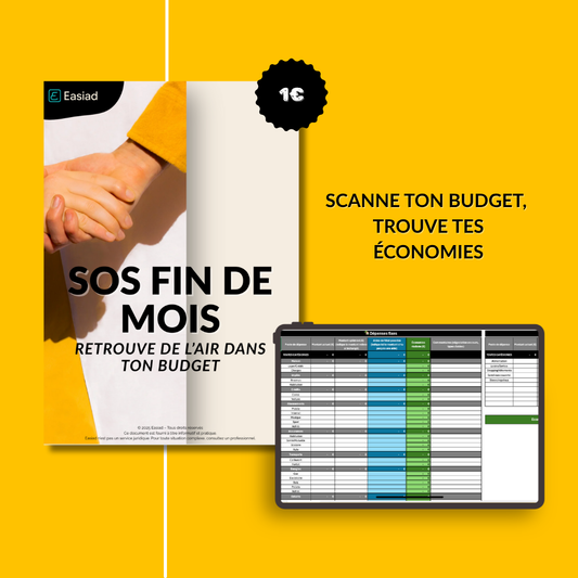 Kit SOS Fin de mois - Retrouve de l'air dans ton budget - Easiad