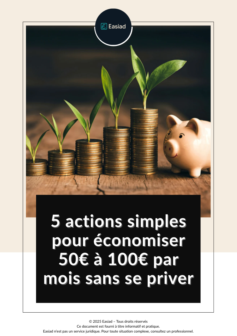 Couverture ebook 5 actions pour économiser