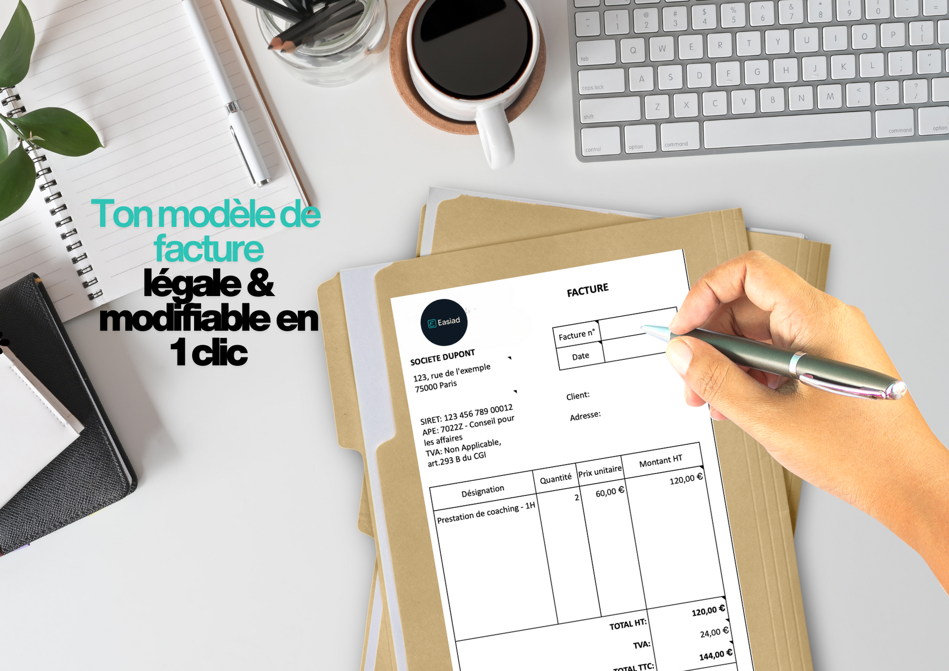 Kit Starter Auto-Entrepreneur - Démarre sereinement ton activité - Easiad