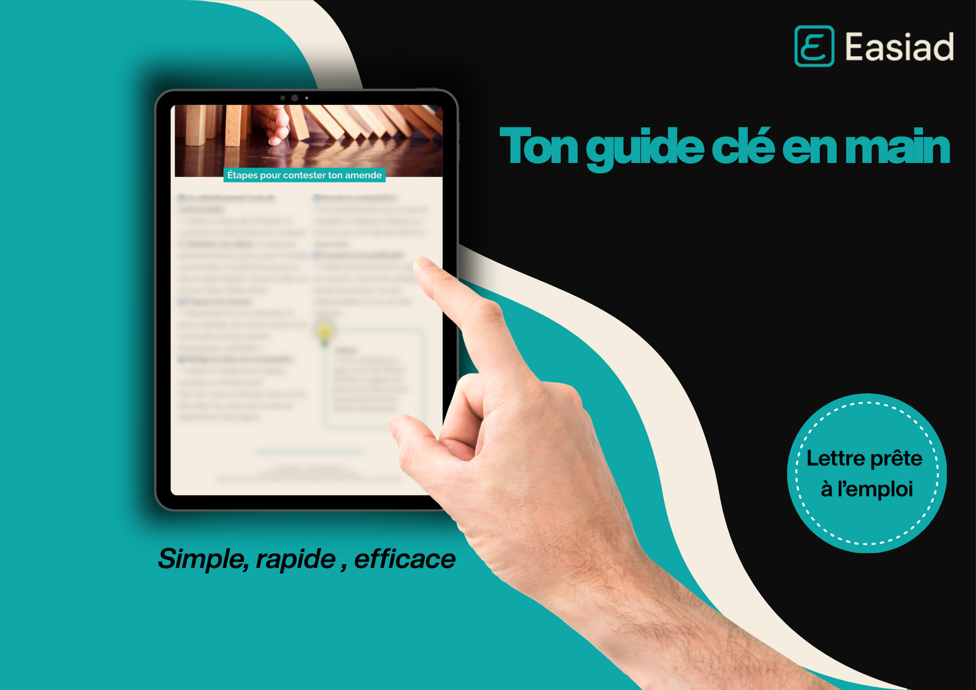 Kit pratique - Contester une amende facilement (guide+modèle de lettre inclus) - Easiad